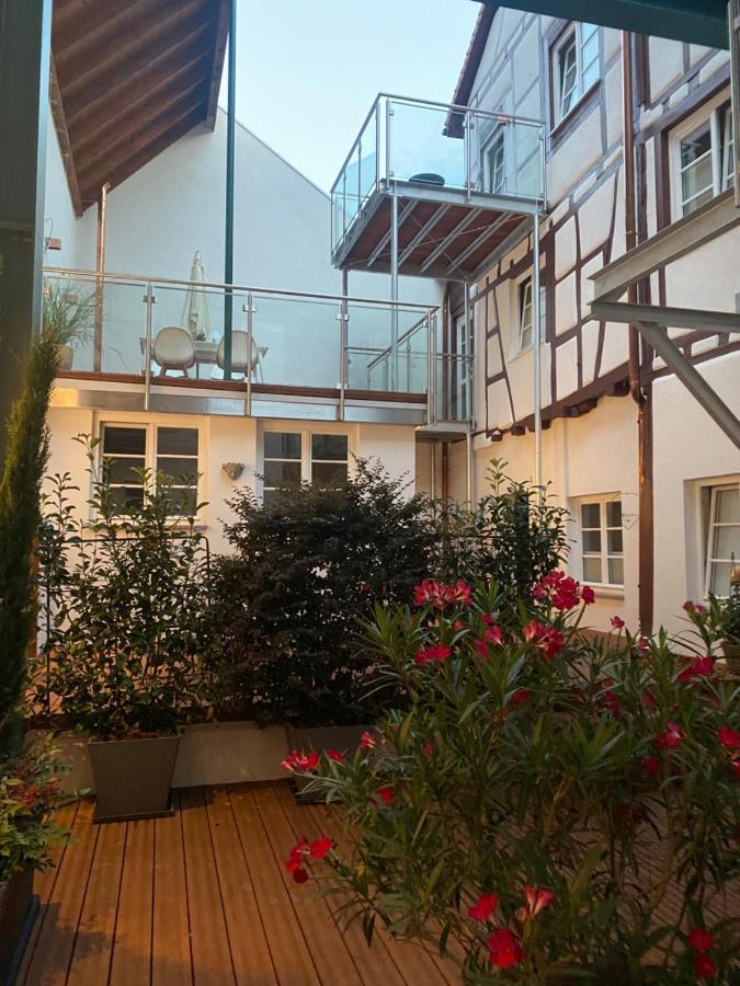 Das Schiefe Haus- Wohnung "Nibelungen" Heppenheim  Kültér fotó